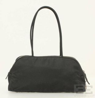 Prada Black Nylon Small Bowler Bag