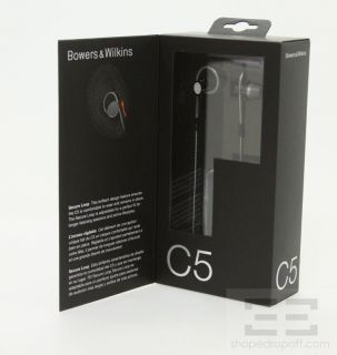 Bowers & Wilkins C5 In Ear Headphones, Gloss Black, Brand New