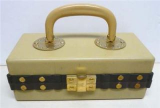 made in italy vintage jewelry box with handle
