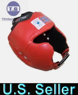   Head Guard Training Helmet Kick Boxing Protection Gear Red s L