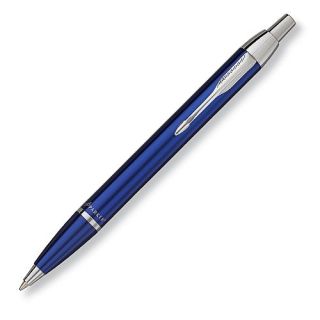 Parker Im Blue Chrome Ballpoint Pen New in Box
