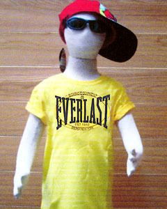 Kids Everlast Boxing Yellow T Shirt Short Sleeve Size 6 Age 6 7 Year 