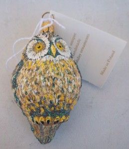 Patricia Breen Design 2005 Whoo Owl Halloween Ornament w Hang Tag 