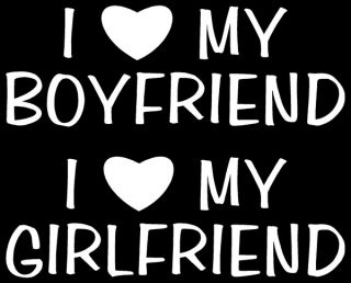 Love My Boyfriend or Girlfriend Sticker Window Vinyl