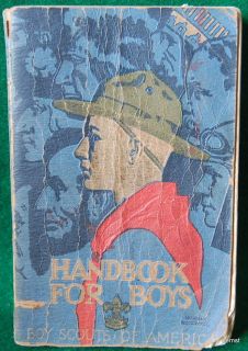 Vintage Boy Scout 1930 Handbook for Boys Well Used