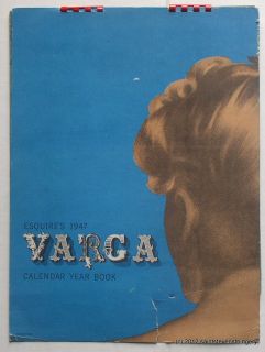 1947 Esquire Varga Calendar Year Book Complete Alberto Vargas Bremers 