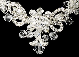   Jewelry Set and Tiara of Swarovski Crystal Wedding Jewelry