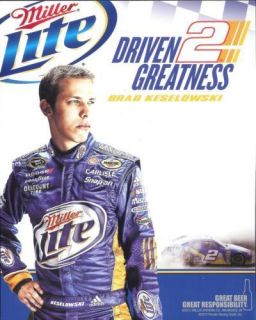 2012 Brad Keselowski Miller Lite 2 NASCAR Sprint Cup Series Postcard 
