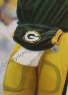 Brett Favre Green Bay Packers Original NFL Oil Painting