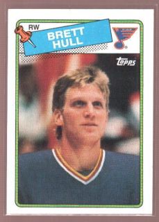 BRETT HULL $25 MINT 1988 1989 TOPPS ROOKIE RC SP  88 89 CARD 66 BLUES 