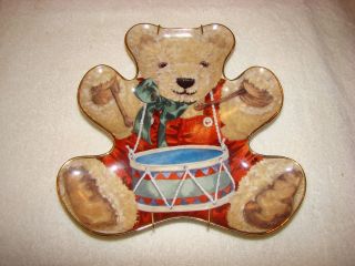 Bradford Exchange Plate Little Drummer Boy Bear Figural Figure w 