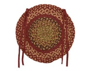 IHF Braided Jute Round Chair Pads Covers for Sale Spice Set 4