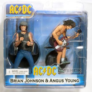 AC DC Brian Johnson Angus Young Figure Set NECA 420805