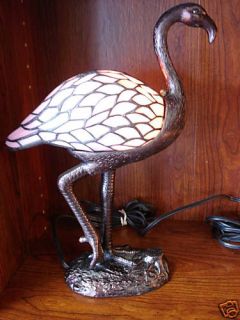 Stained Glass Animal Flamingo Lamp New TC29