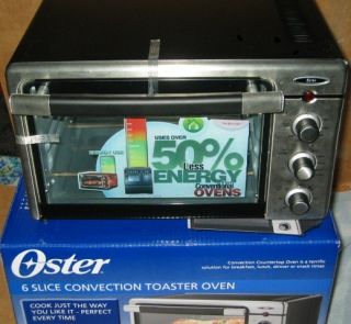   Slice Convection Toaster Oven Brushed Stainless Steel Black
