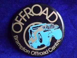 Brampton Off Road Racing Monster Truck Parts Vintage Button Pin Back 