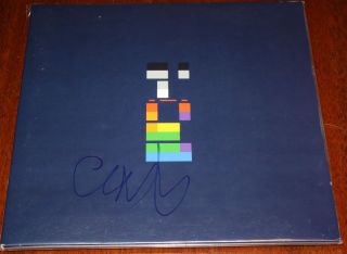 Chris Martin Signed Coldplay x Y LP Vinyl 1st Print Original RARE 