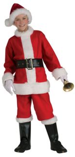 Childs Flannel Santa Claus Christmas Suit Costume Small Medium Large 