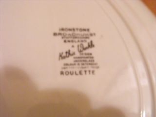 vintage kathy winkle broadhurst oval platter roulette