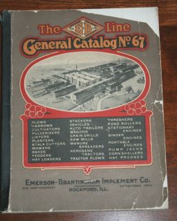 Colorful 1919 Emerson Brantingham Catalog Gas Engine Tractor Steam 