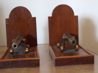  Brass Cannon Bookends
