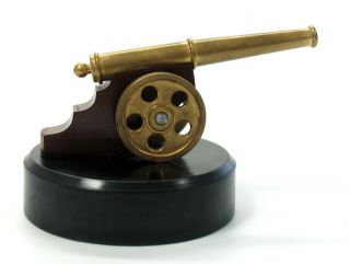 Vintage Bakelite Brass Cap Gun Canon Figurine