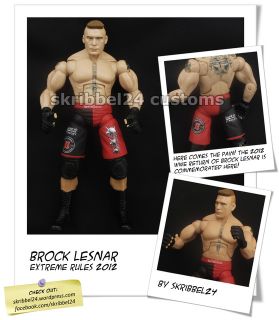 WWE custom Brock Lesnar (2012) Deluxe Jakks mattel elite UFC 