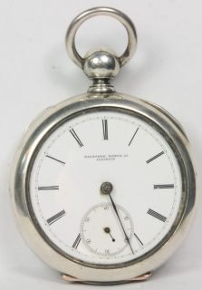 Antique 1881 Rockford Watch Co Open Face Pocket Watch KW KS Size 18 