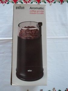Braun Aromatic Coffee Grinder 12 Cup Capacity Black Model KSM 2 B