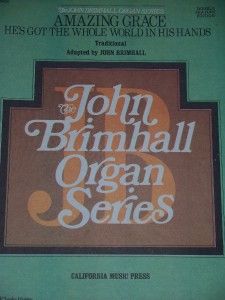 john brimhall organ series amazing grace sheet music