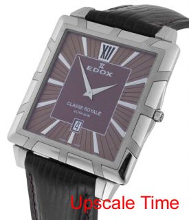 Edox Class Royale Ultra Slim Mens Luxury Watch 27029 3 BRIN