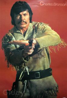 Charles Bronson Movie Actor Poster Cowboy Gun Shoot