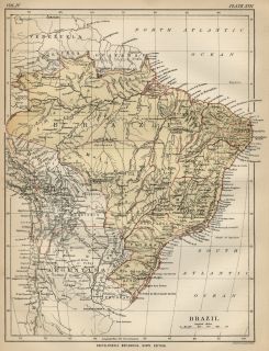 This color map of Brazil was included in Encylopaedia (Encyclopedia 