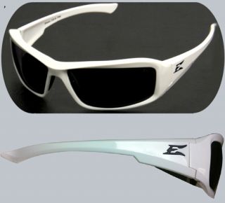 safety glasses edge brazeau white with smoke lens quanity 1 frame 