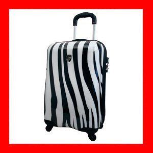Heys USA Exotic Spinner 20 Zebra Print Carry on Luggage Bag Brand 