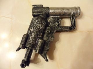 Custom Painted Jolt Nerf Gun Black with Brushed Silver