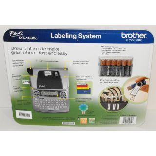 Brother P Touch Labeling Printer PT1880 Label Maker 2 Tape Battery 