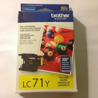 Brother LC71Y Printer Ink Cartridge LC71 Yellow
