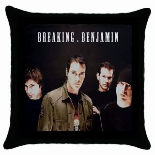 breaking benjamin throw pillow case black