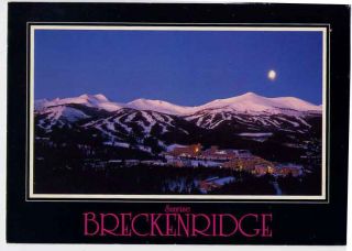 Breckenridge Co Ski Resort Sllopes Village Postcard
