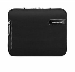 Brenthaven Black Grey iPad 1 2 Nook Kindle Tablet Sleeve Case Bag 