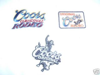 Coors Hat patches rodeo bull riding gear PBR NFR PRCA bullrider vest 