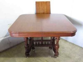 1900 s antique oak renaissance dining table w leaf time
