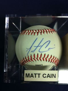  Signed Matt Cain Baseball Perfect Game SF Giants