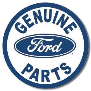 Antique Replica Tin Metal Sign Old Ford Genuine Parts Mustang Round 