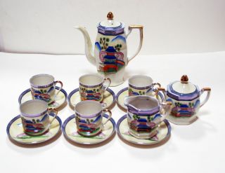 Antique Japanese Fine Porcelain Eggshell Thin Export Ware Tea Set 