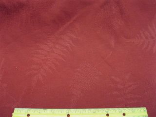 Fabric Waverly Jacquard Upholstery Brick Red Fern 305RI