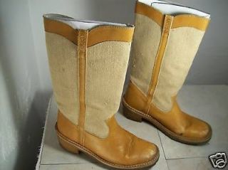 Vintage ARCHE Womens Brown Leather Knee High Riding CAMPUS BOOTS Size 
