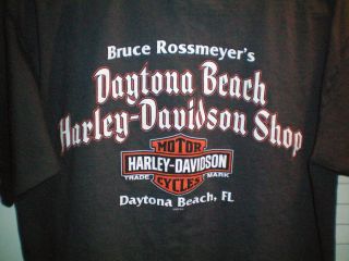 Harley Davidson T Shirt Bruce Rossmeyers Harley Daytona Beach Florida 