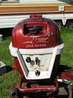 1956 Johnson 15 HP Short Shaft Outboard Motor Runs Original Collector 